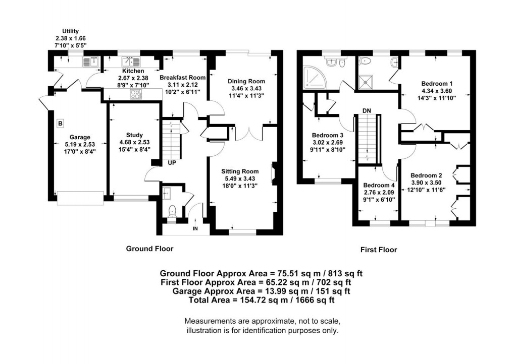 Floorplan for Holt Leys, Southam