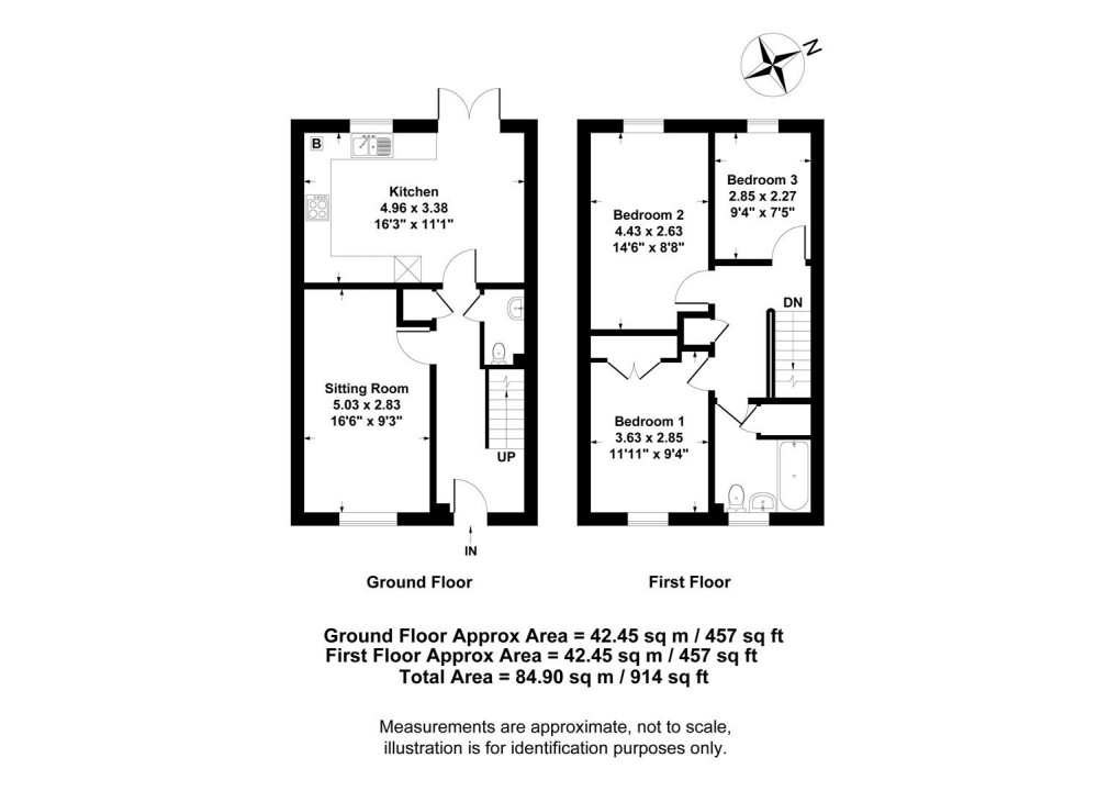 Floorplan for Gardeners Way, Southam