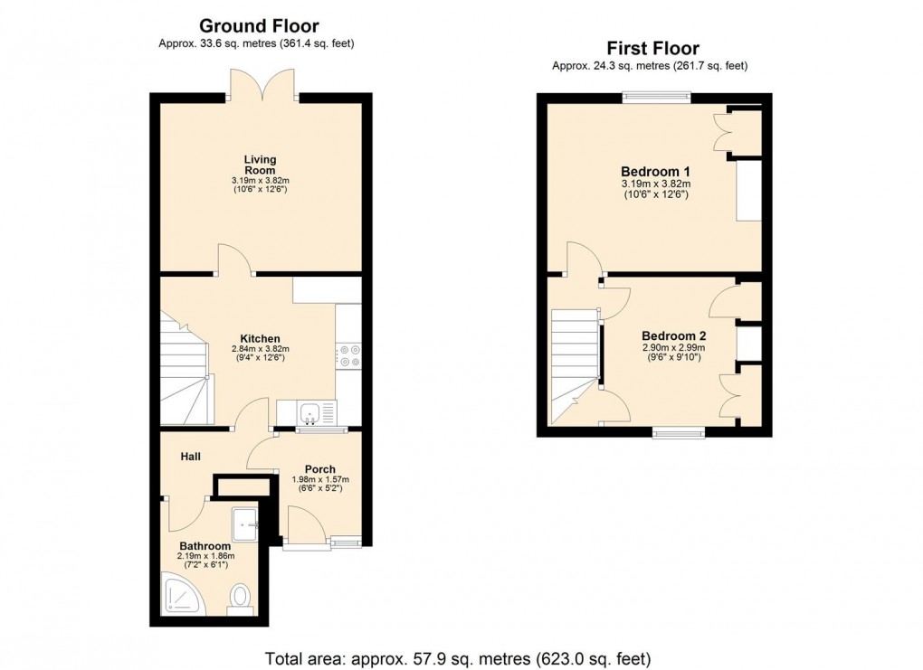 Floorplan for Mountfield Gardens, Southam