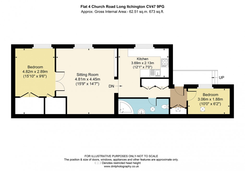 Floorplan for Church Road, Long Itchington