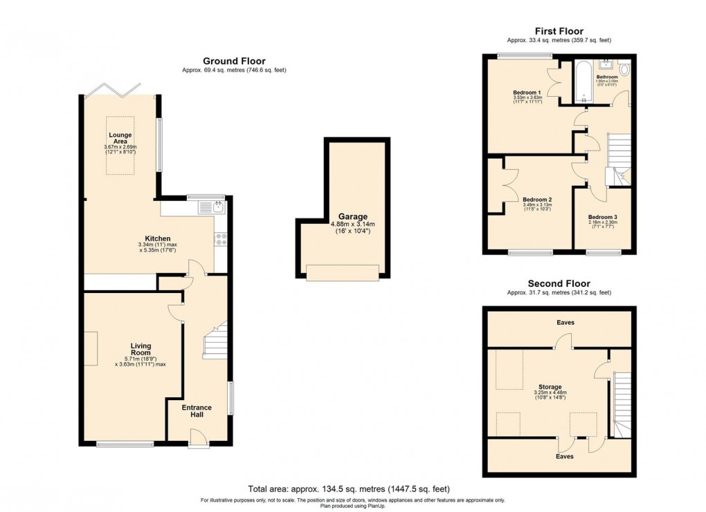 Floorplan for Dadglow Road, Bishops Itchington