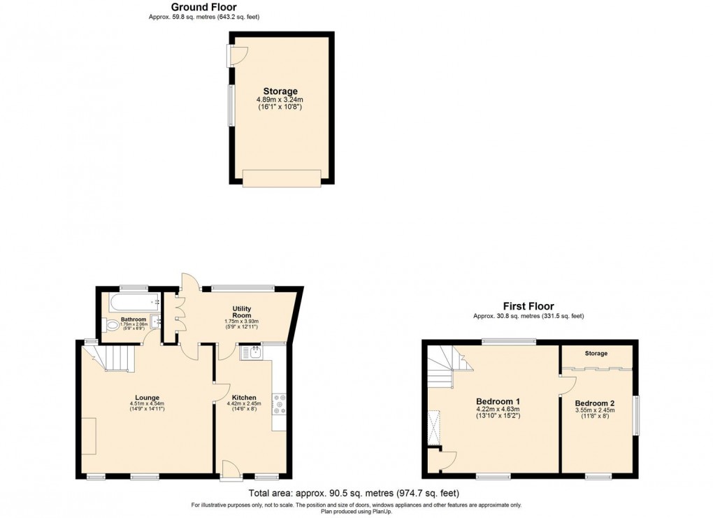 Floorplan for School Street, Dunchurch, Rugby