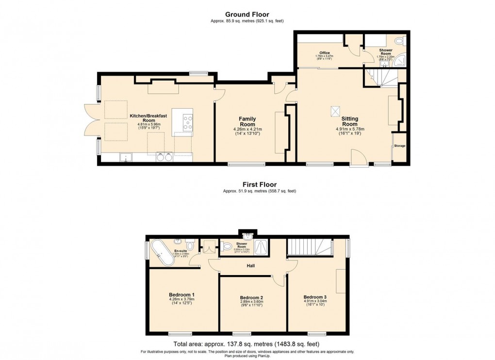 Floorplan for Blacksmiths Lane, Northend, Southam