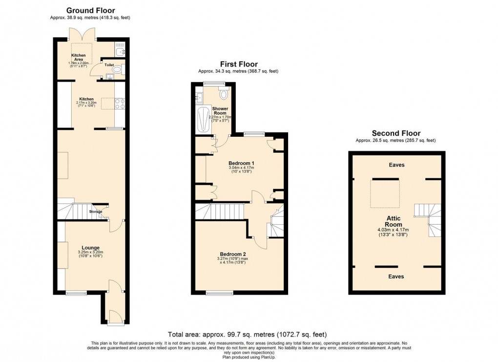 Floorplan for High View Road, Leamington Spa