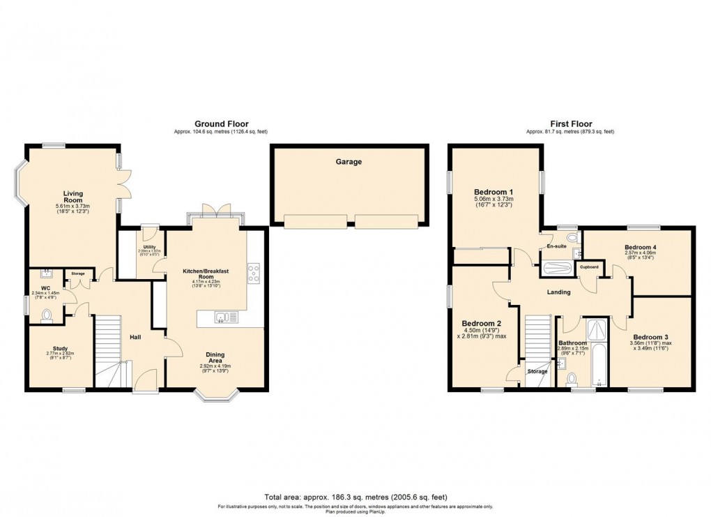 Floorplan for The Locks, Southam