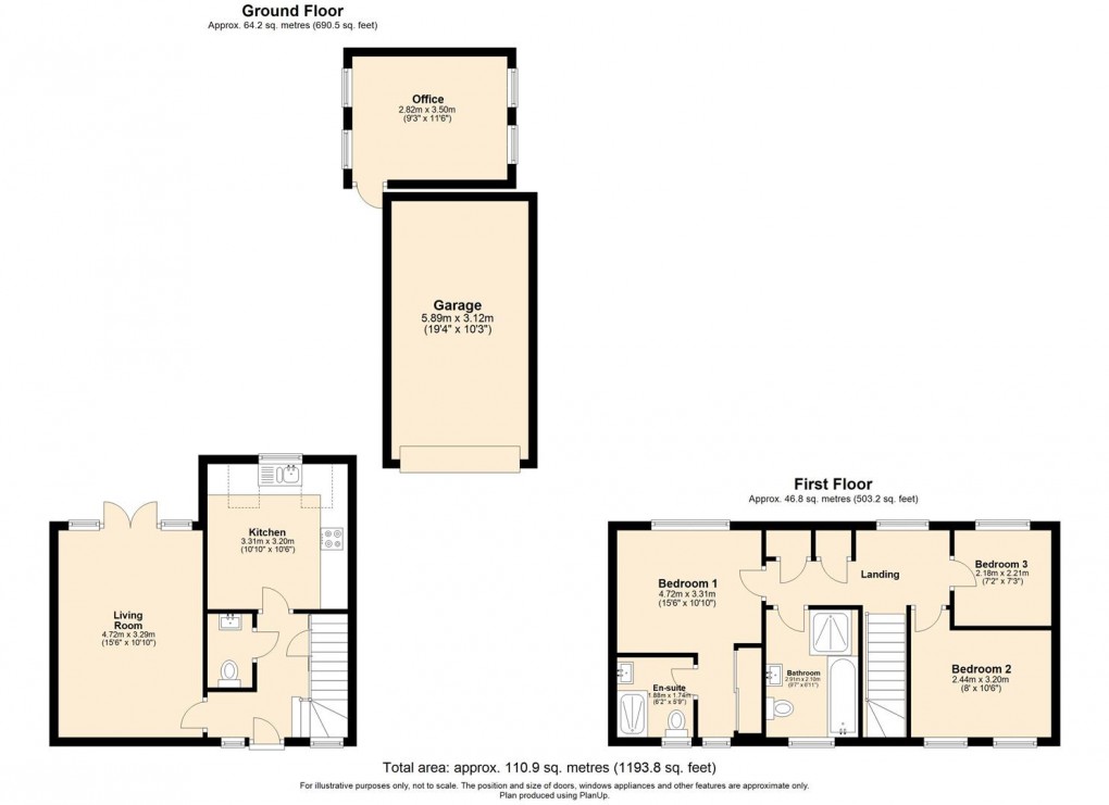 Floorplan for Cox Crescent, Long Itchington