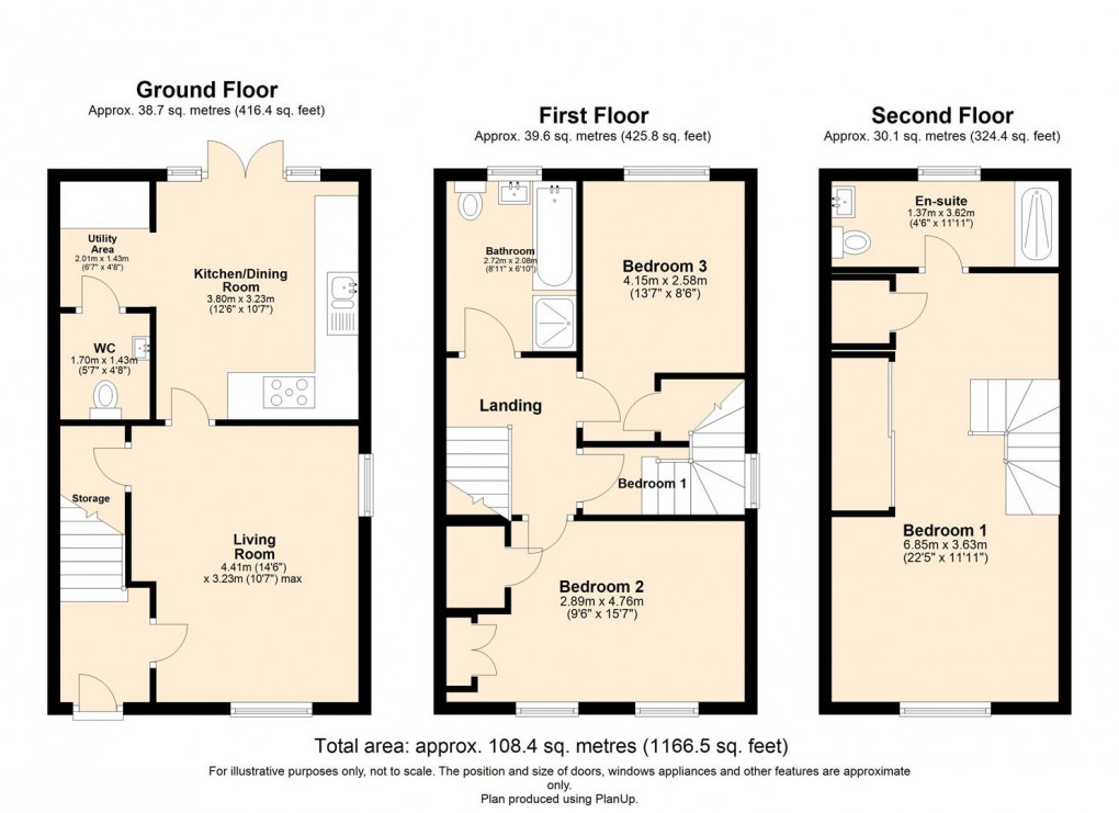 Floorplan for Kingfisher Drive, Southam