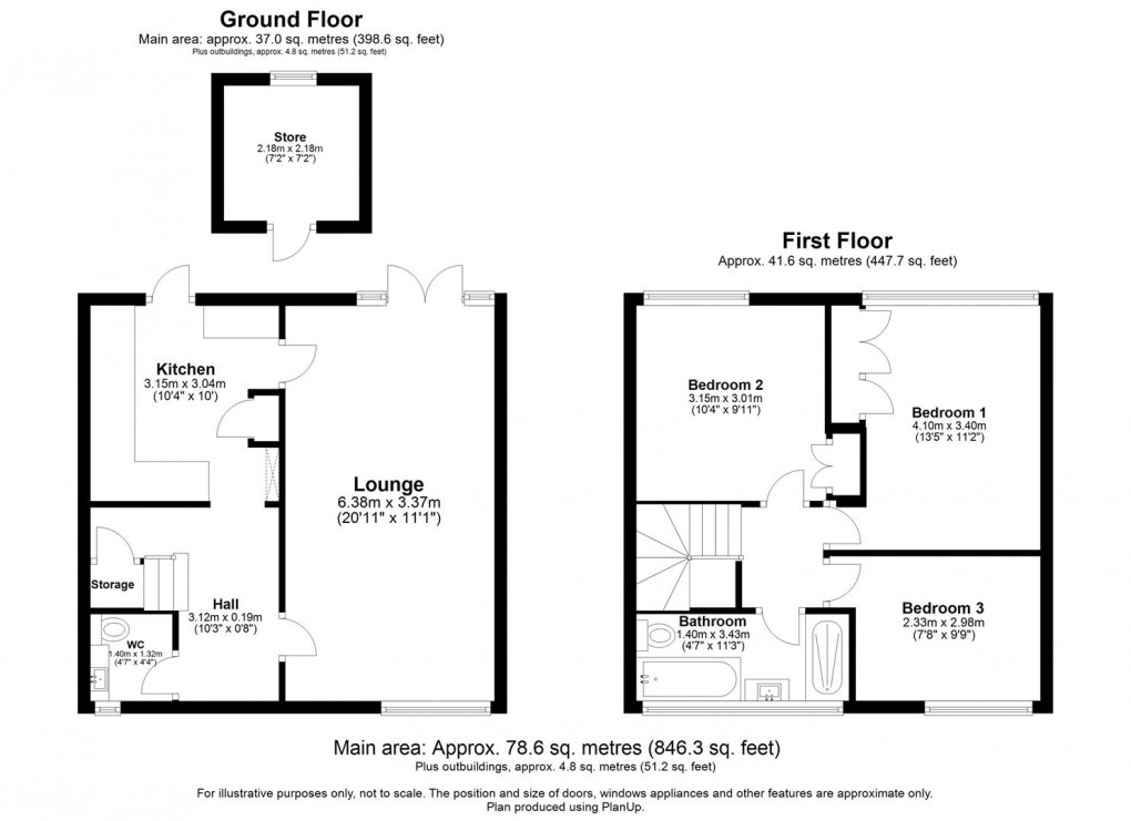 Floorplan for Park Lane, Southam