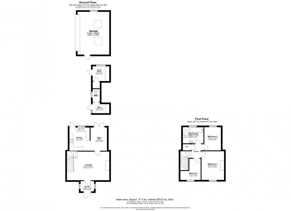 Floorplan for Bottom Street, Northend, Southam