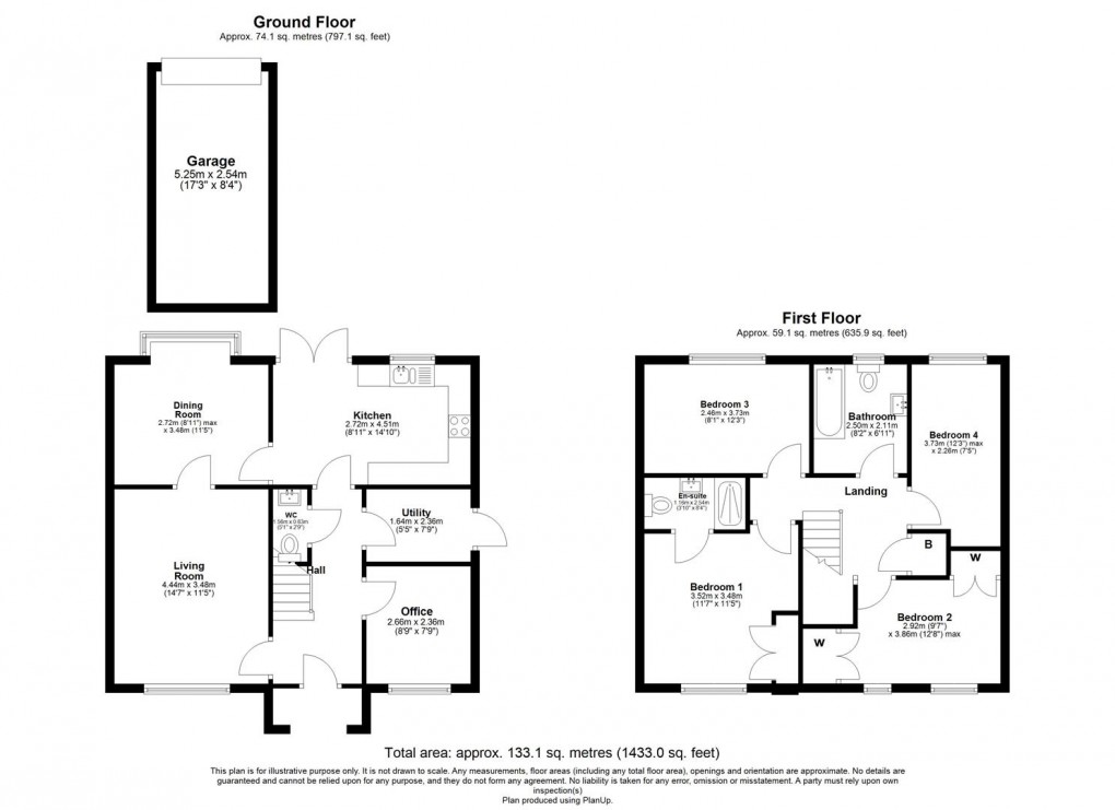 Floorplan for Arundel Way, Cawston, Rugby