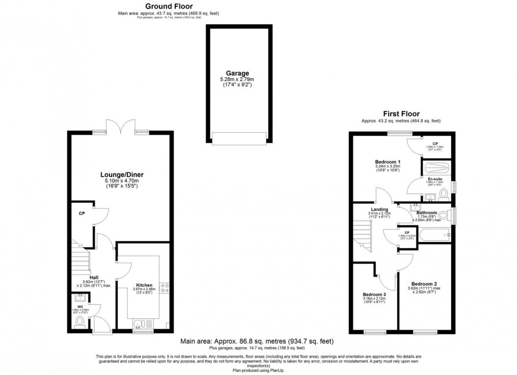 Floorplan for Keepers Meadow, Long Itchington, Southam