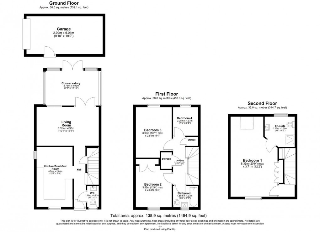 Floorplan for Macaulay Road, Bishops Itchington, Southam