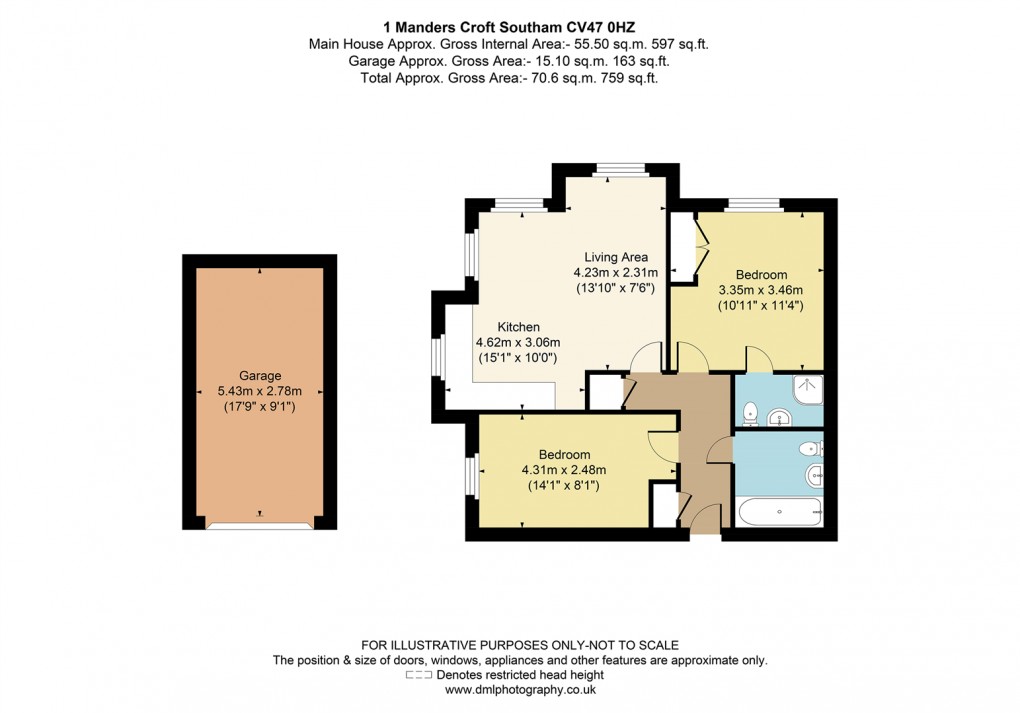 Floorplan for Manders Croft, Southam