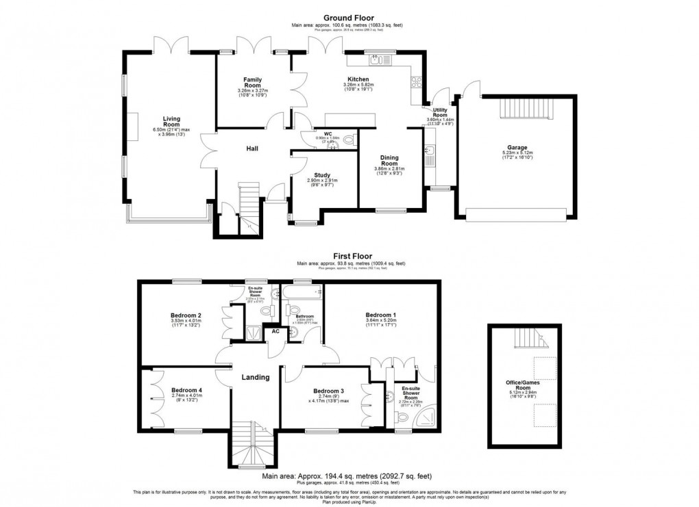 Floorplan for Turvins Meadow, Priors Marston, Southam