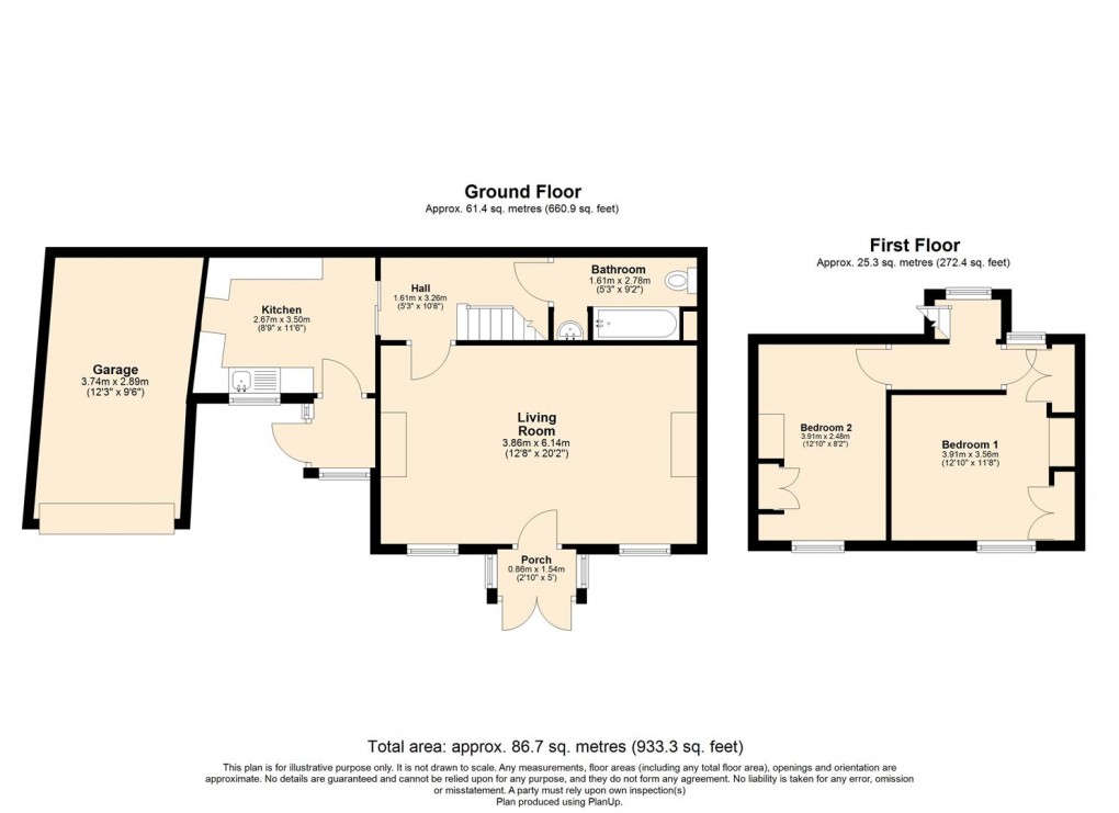 Floorplan for Church Road, Long Itchington, Southam