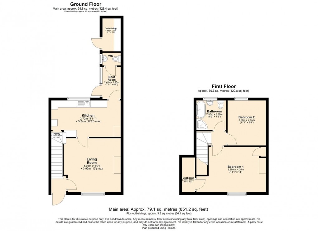 Floorplan for Hill Row, Braunston, Daventry