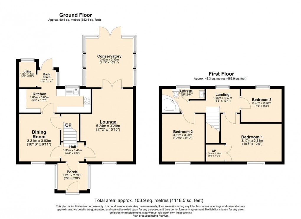 Floorplan for Old Road, Bishops Itchington, Southam