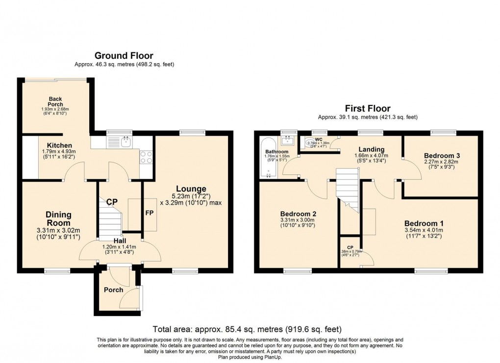 Floorplan for Ladbroke Road, Bishops Itchington, Southam