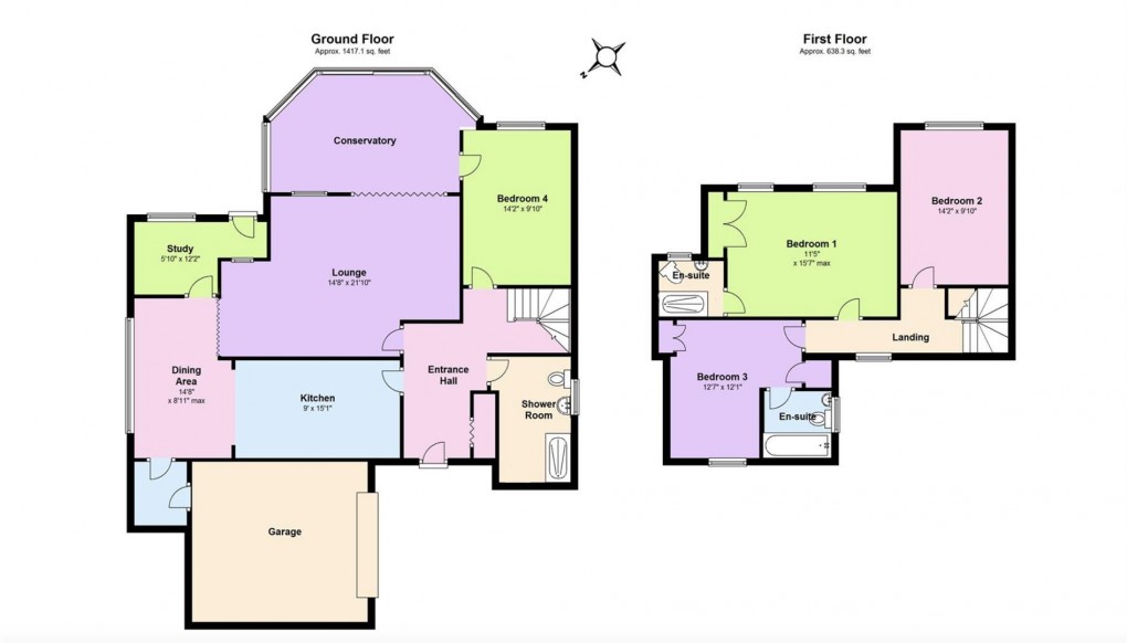 Floorplan for The Pastures, Napton, Southam